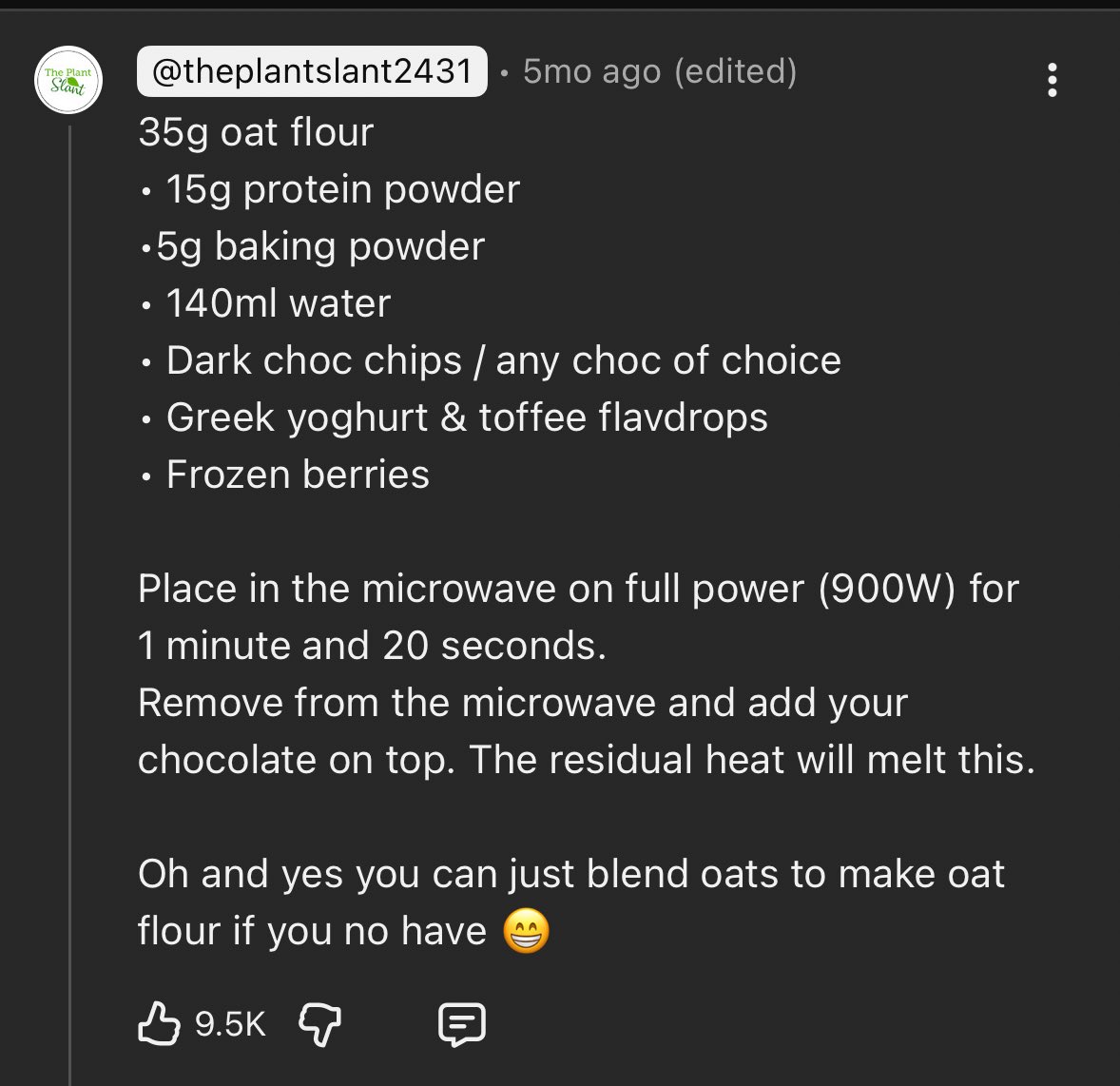 strawberryolk's tweet photo. @cherryfawndiary MICROWAVE BAKED OATS I CANT STOP https://t.co/SsJZLt2jUM