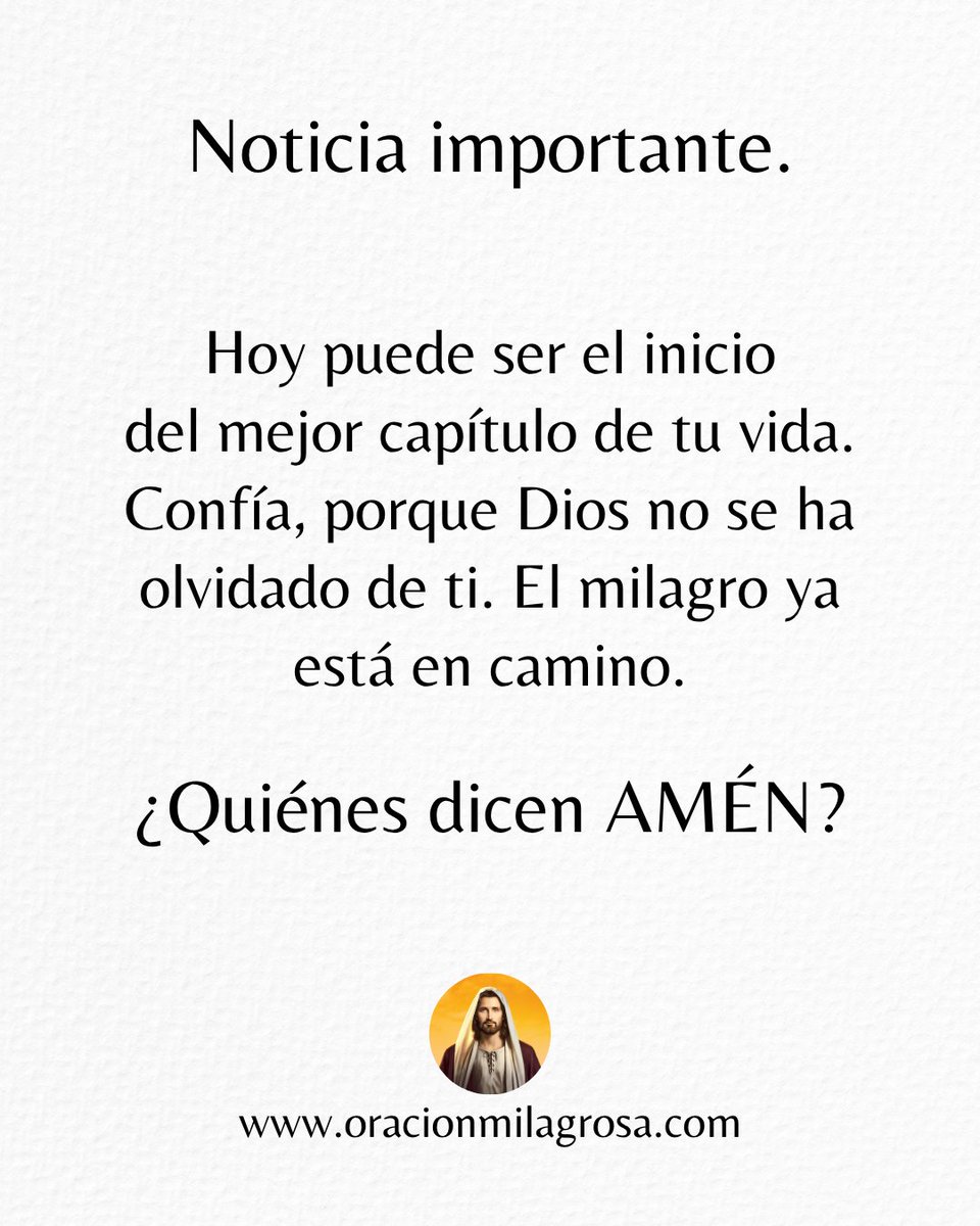 oracion_milagro's tweet photo. ¿Quienes dicen AMÉN? 🙏 https://t.co/pzDUxRlfEy