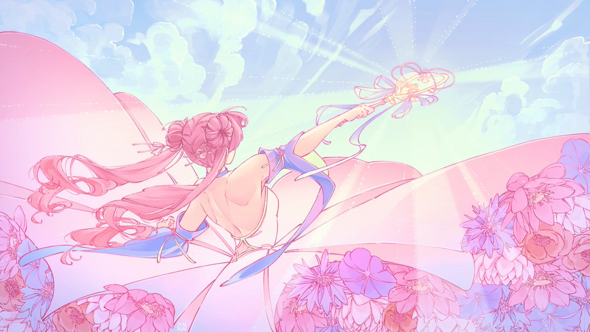 🌸Hope is so much stronger than fear. 🌸
🎨 @/Kanasomnia 

I really needed a new offline image, and I was determined to comm Kana. I'm obsessed with this piece. ;_;
#Vtuber #ENVtuber #Commission #BloomingMirai