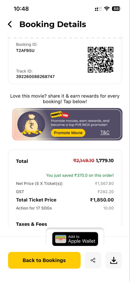 alankrits's tweet photo. @PVRSupport @kamalgianc @PicturesPVR PVRInox shameful service! Emergency hit &amp; I couldn’t cancel my ticket due to ticket booked under some  ‘offer’—no refund possible. What kind of customer support is this ?#PVRSucks #RefundMyMoney https://t.co/rs7xO57qex