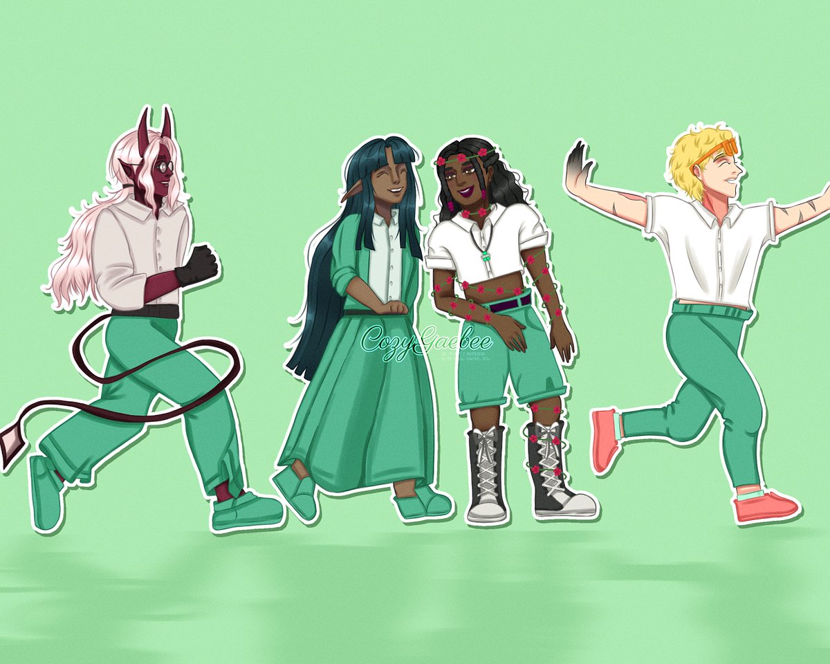 Group art of 4 commission for StrayAster on VGen 🌸

✨ Commissions are open!! vgen.co/cozygaebee

𐔌՞. .՞𐦯 #commissionsopen #VGenComm #group #art #artcommission #characterart