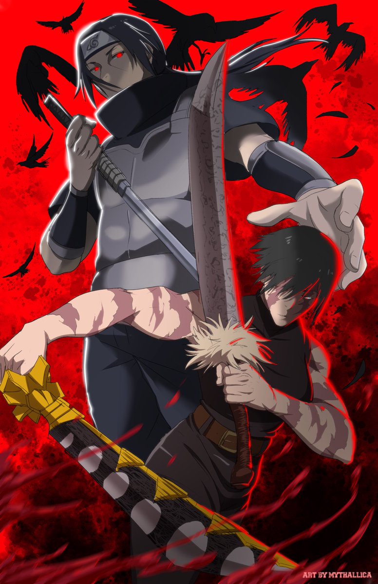 MYTHALLICA's tweet image. The Clan Killers: Maki X Itachi