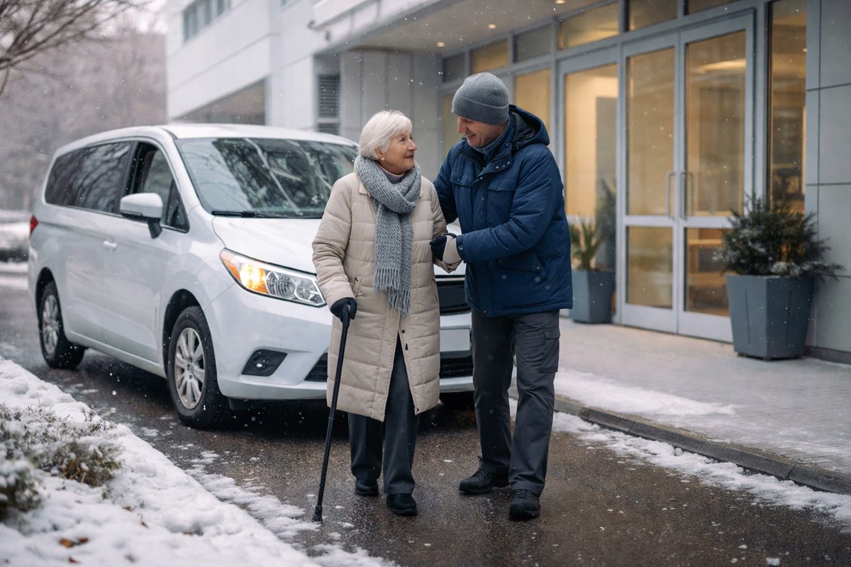 SwiftRyde's tweet photo. Winter storm in Boston! If you've got a medical appointment, plan for delays and bundle up. Swift Ryde is monitoring roads and keeping rides safe. Need to reschedule? Message us ASAP. #Boston #WinterStorm #SwiftRyde https://t.co/LuGiromzNB