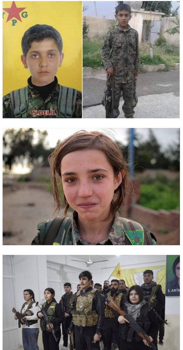 AldrsaniH's tweet photo. The Jeffrey Epstein case, SDF-style — but no one is allowed to talk about it because the #PKK floods the world with terrorists and pours in money.

The Kurdish terrorist militia kidnaps Kurdish children as young as 12 and 13 years old and forces them into its ranks.

This matter deserves to be investigated.

#PKK_SDF_terrorists