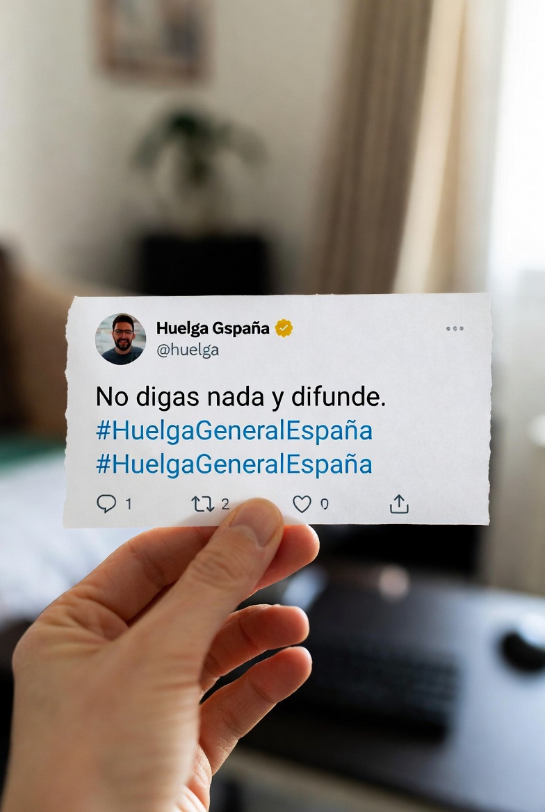 PerezRoldanJM's tweet image. 🔄No digas nada y difunde:

#HuelgaGeneralEspaña
#HuelgaGeneralEspaña
#HuelgaGeneralEspana 

RT, RT, RT