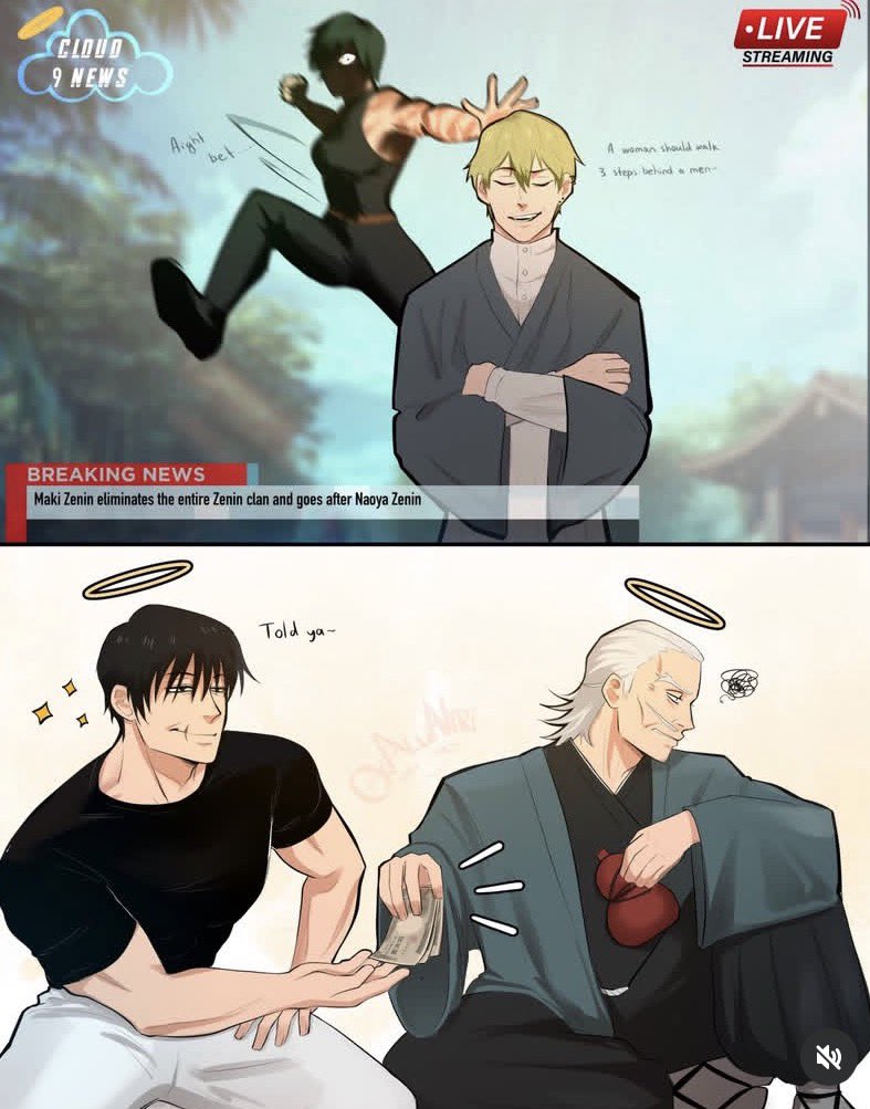 FireGoku_'s tweet image. First bet that Toji won 😭