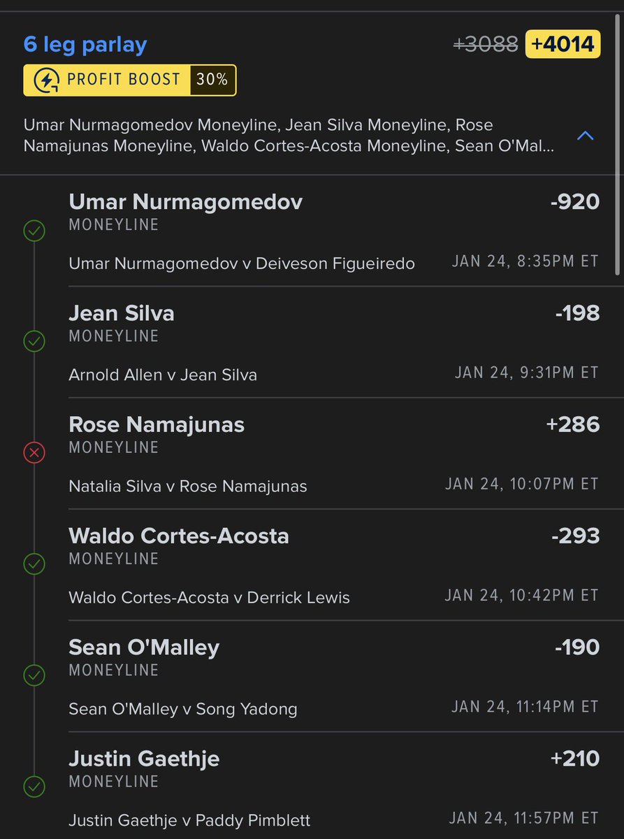 #UFC324 your shitty judges screwed me from winning big smh