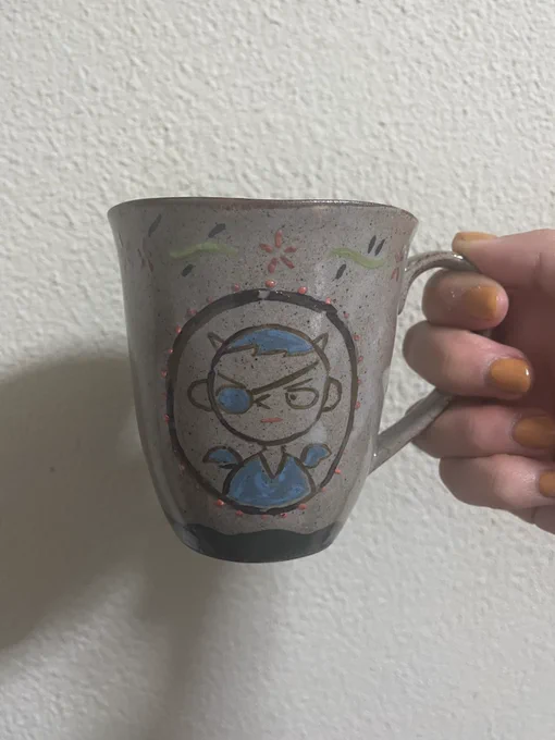 陶芸工房で作ったマグカップ