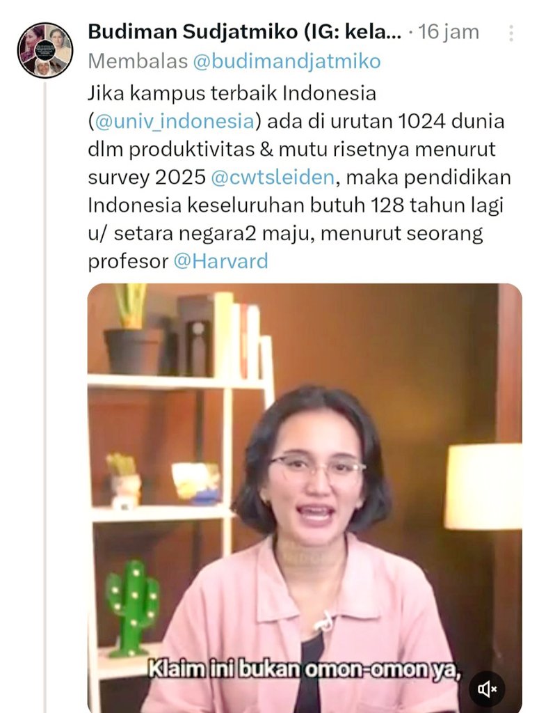 peringkat riset kita di urutan 1024 dunia harus diubah Budiman Sudjatmiko menjadi kekuatan Cerdas Maju Sejahtera #PendidikanMengentaskanKemiskinan