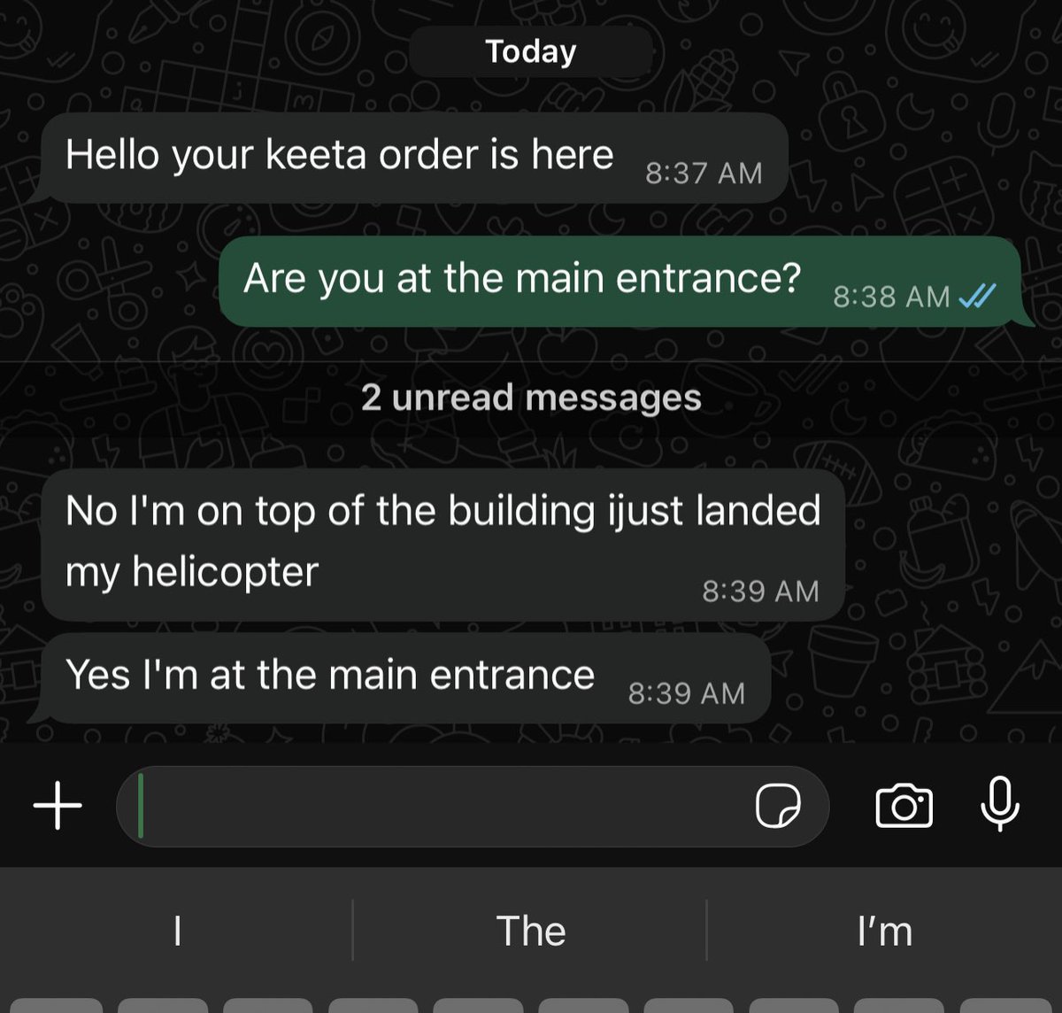 يوصلون الطلب بسرعة
خصومات
توصيل مجاناً

و فوق هذا كله دمهم خفيف