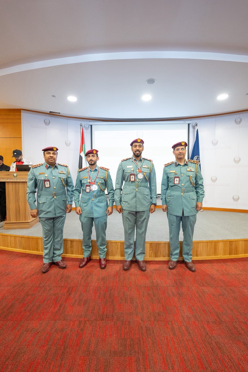 ajman997's tweet photo. دفاع مدني عجمان بطلاً في بطولة الدفاع المدني لتحدي رجال الإطفاء 2026

فازت الإدارة العامة للدفاع المدني عجمان بالمركز الأول في بطولة الدفاع المدني لتحدي رجال الإطفاء 2026.
#ajman997 https://t.co/znKXZWziQk