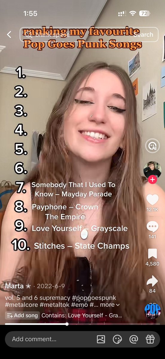 abaruzz's tweet image. Saw this tiktok, Somebody that I used to know cover by mayday parade wa s mentioned
I used to listen to it so much hahahahah