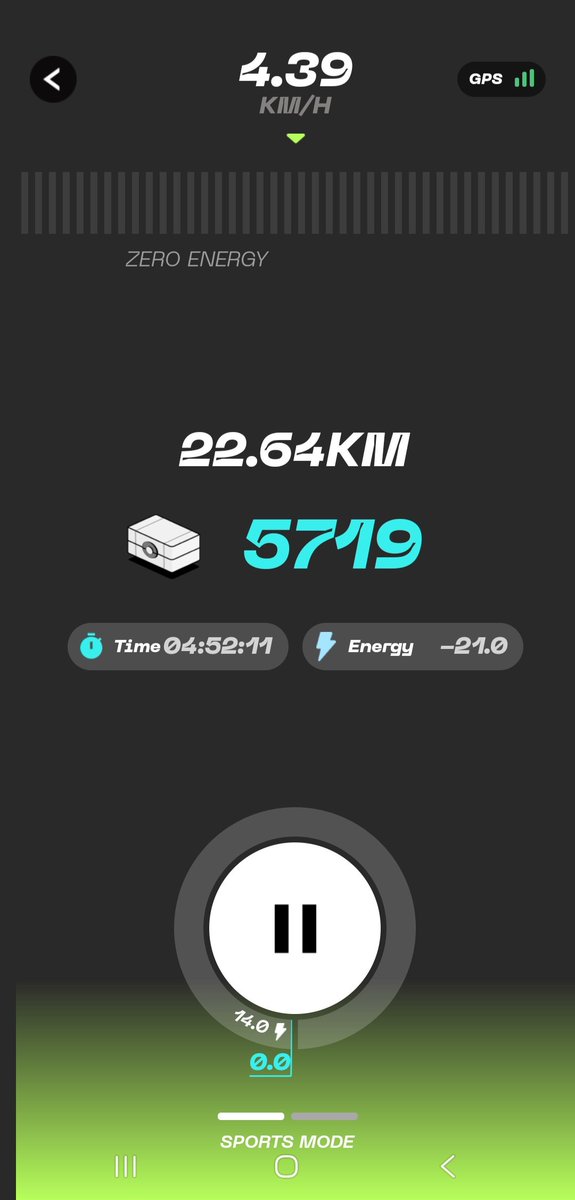 Vector3nn's tweet image. 多忙の中21km 完了🫡
なんとか頑張った😤🔥

#STEPN