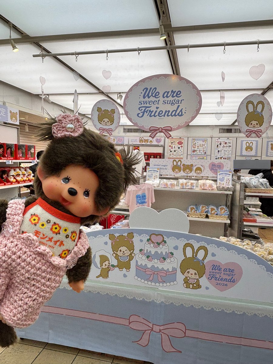 モンチッチくんと今年もグリーティング撮れました🐒うちのモンチッチ