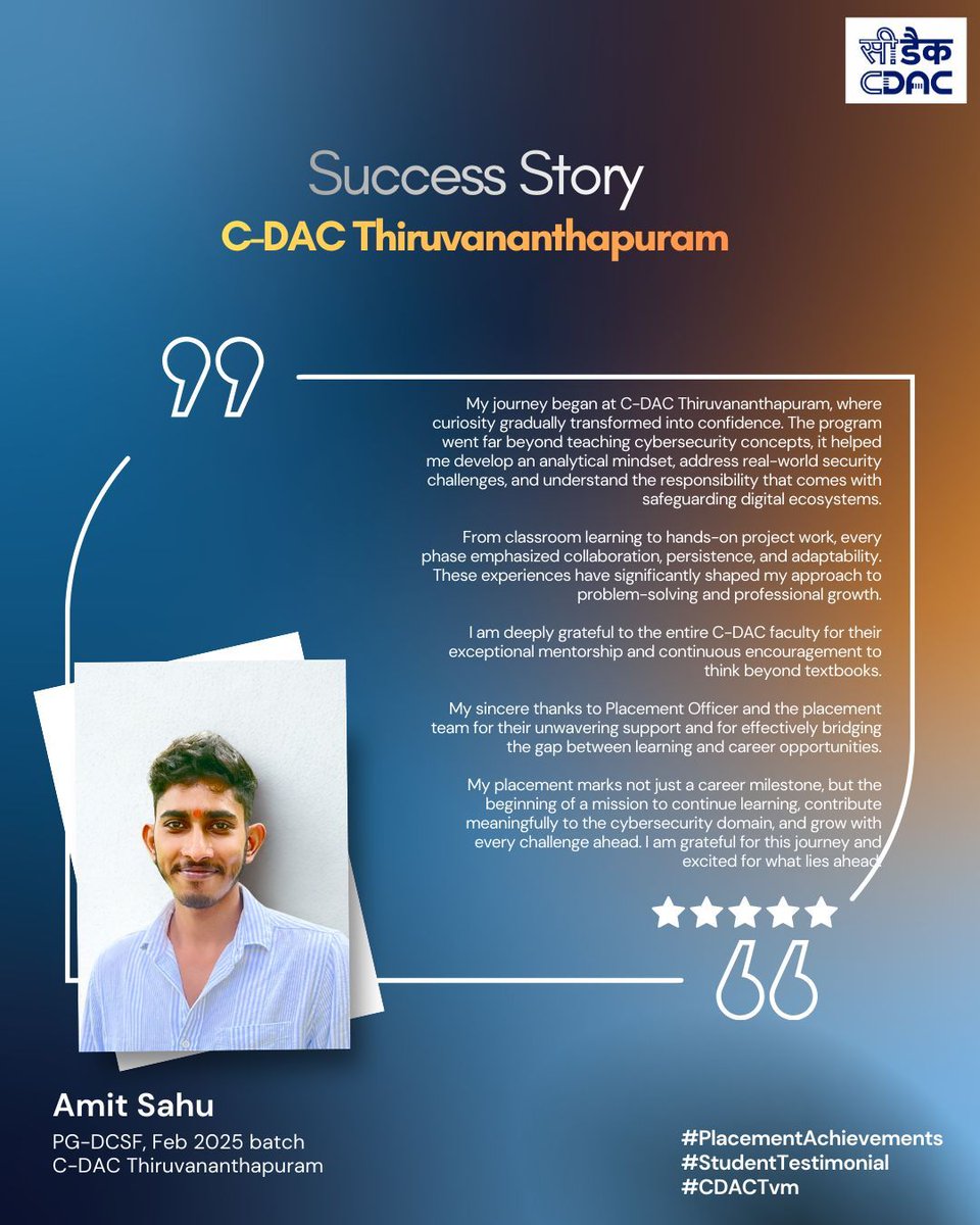 CDAC Thiruvananthapuram Training tweet media