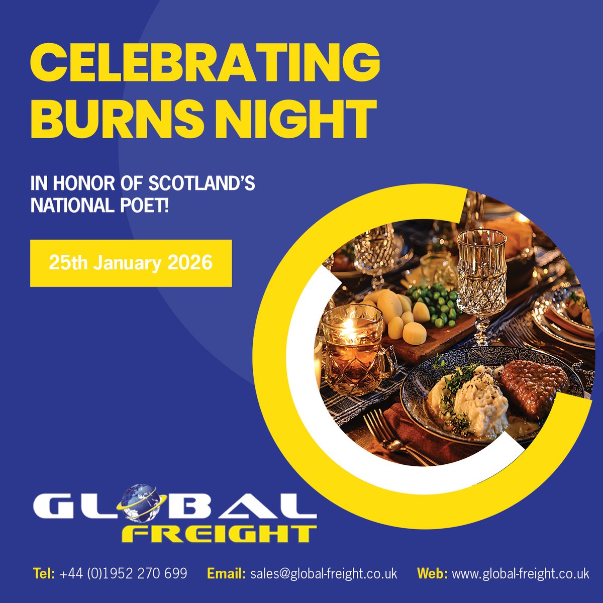 Celebrating Burns Night - In honor of Scotland’s national poet!
global-freight.co.uk
#oceanfreight #airfreight #roadfreight #Globalfreightservice #Burnsnight