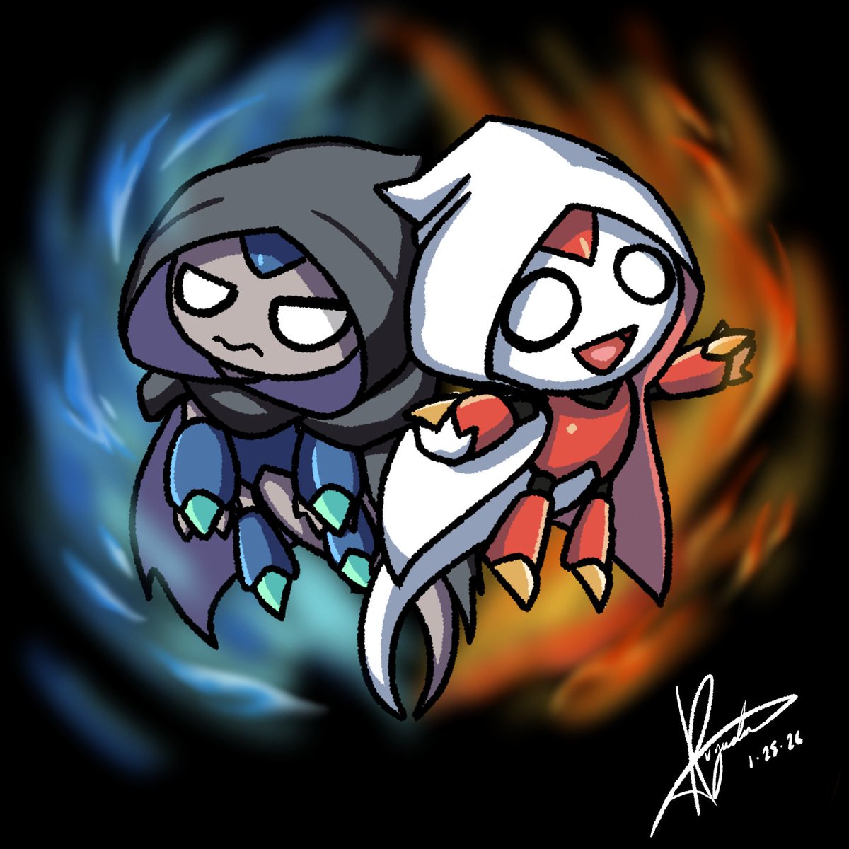 Pogustine's tweet image. Enjoy Trickmoon and Trickstar. My gift to yall!