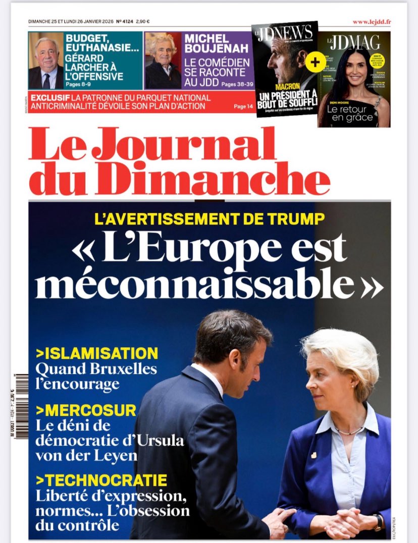 À gauche : une « une » d’un journal d’information, patriote. 
À droite : une « une » d’un journal de collabo #Letorchondudimanche
