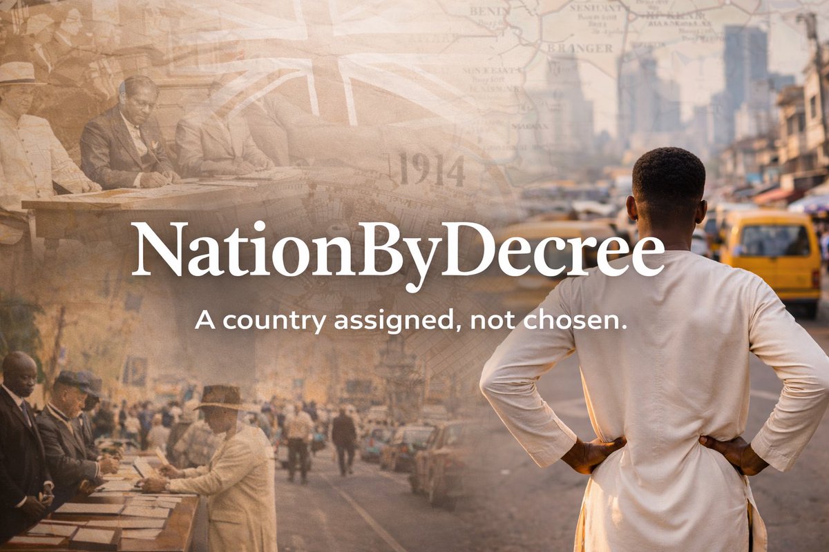 Decreenation's tweet image. Nigeria did not begin with a conversation.
It began with a decision.

Different peoples, different histories, merged by authority, not consent.

This page exists to ask honest questions about identity, borders, and the country we inherited.

Nation by decree.
