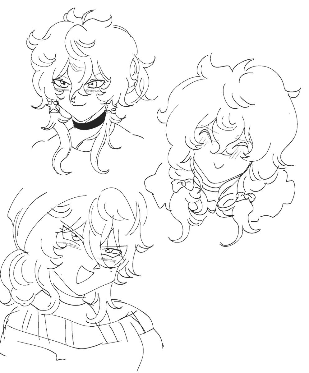 "Draw Knives with long hair pls" -> got itt! knives wasn't that fond of her long hair before, but she started to like it bc she loved ftrunks styling it
they both take care of each other's hair :D
janyphobia.straw.page