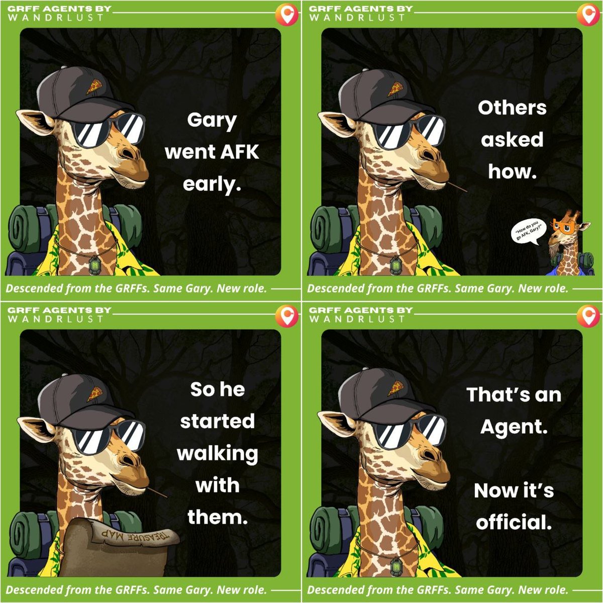 Gary isn’t a mascot.
He’s a GRFF who earned Guide status through real-world behaviour.
This is how GRFFs become Agents.