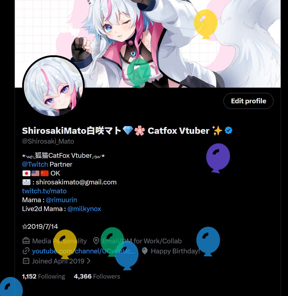 ShirosakiMato白咲マト💎🌸 Catfox Vtuber ✨ (@Shirosaki_Mato) on X
