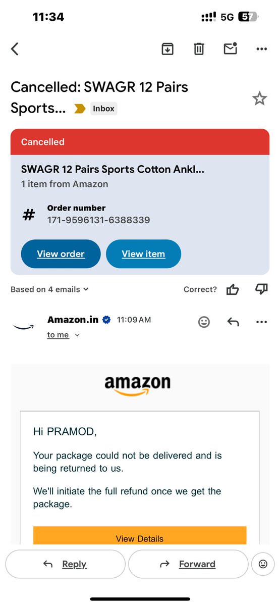 Again chor bazar one another order cancel by your delivery associate 
<a href="/amazonIN/">Amazon India</a> <a href="/AmazonHelp/">Amazon Help</a> <a href="/amazon/">Amazon</a>
