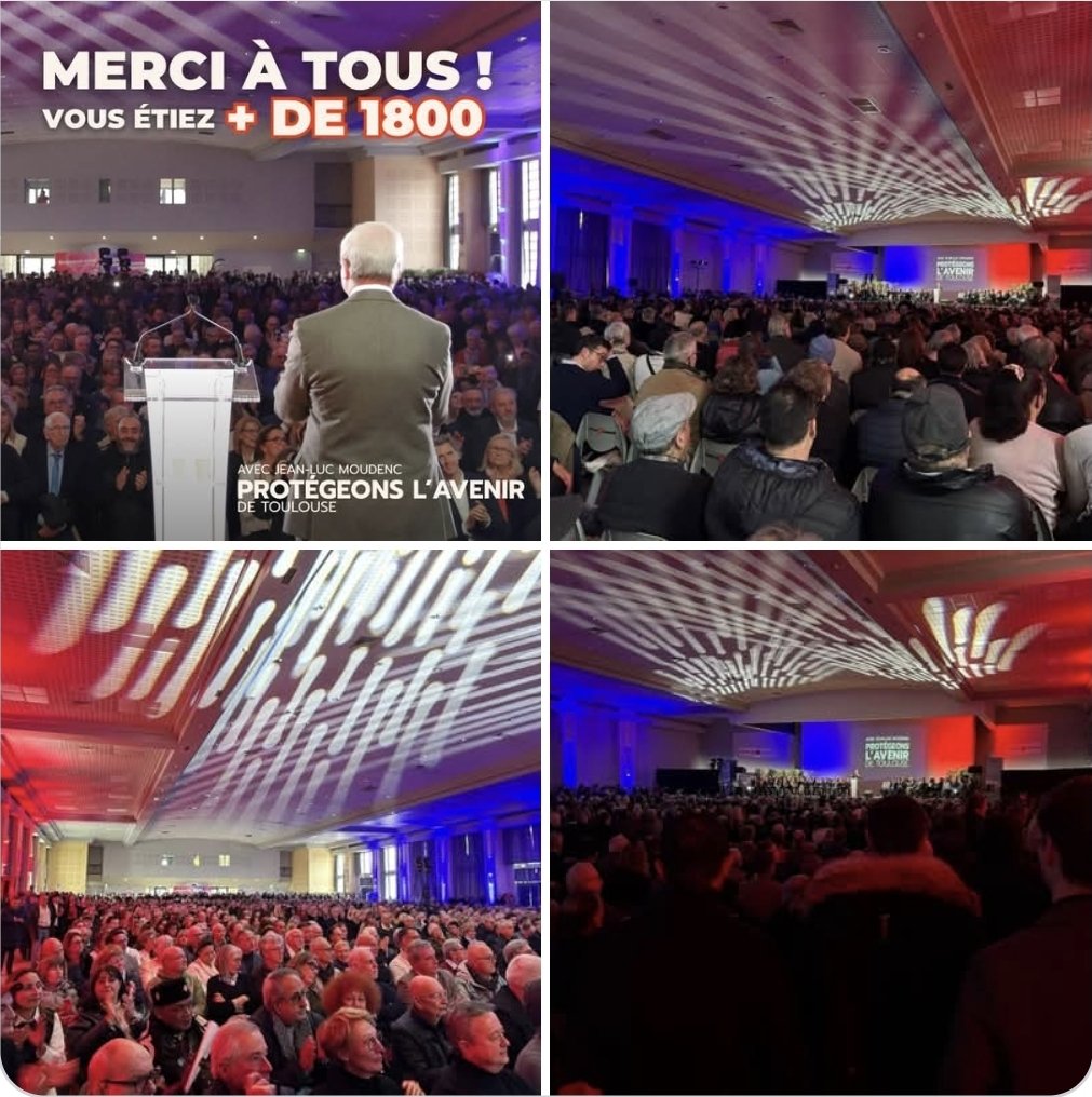 Tout mon soutien à <a href="/jlmoudenc/">Jean-Luc Moudenc</a> et à son équipe, ravi d'avoir participé à ce moment de partage, je pourrais dire, "J'y étais". Ressentir tant d'énergie ça fait tellement de bien. 🙏