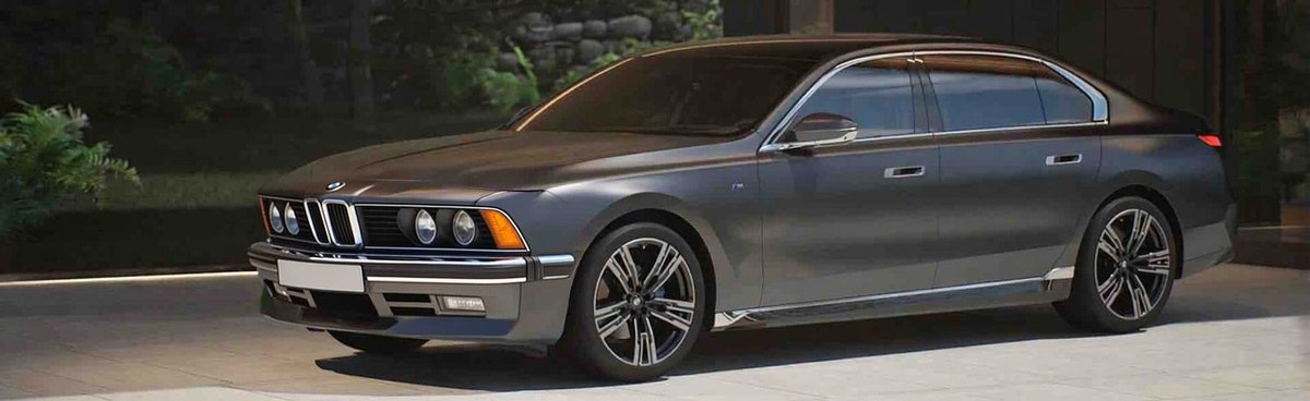badaliator's tweet photo. #BMW 7-Series (G70) with the famous Sharknose. 😎 #AmitsAIcars https://t.co/0LIFRjmBYm