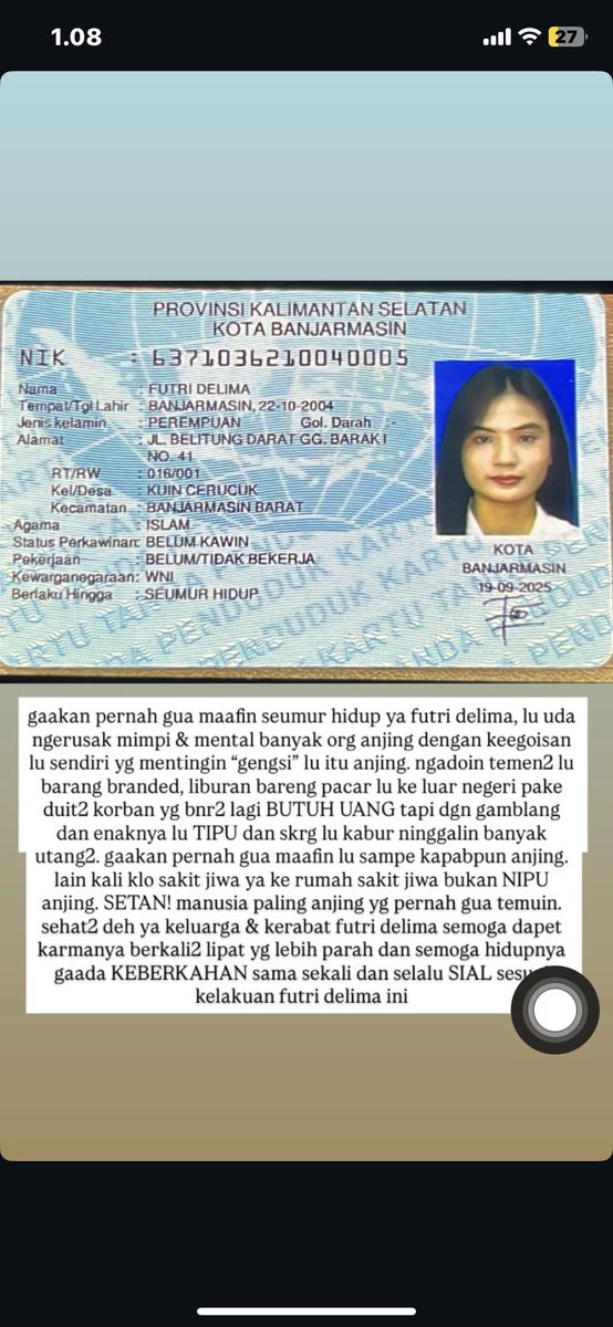 BAYAR UTANG LU FUTRI DELIMA tweet media