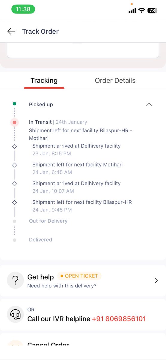 ajitdwivedy9's tweet photo. @help_delhivery @delhivery I have rqeuest to pick and deliver a courier. Delivey address is of Purnea Bihar and in tracking it's Showing Gurgaon Hariyan. No any number is there to connect. It's an essential document. Why you doing blunder mistake with customer consignment. https://t.co/6wZqePBI2q