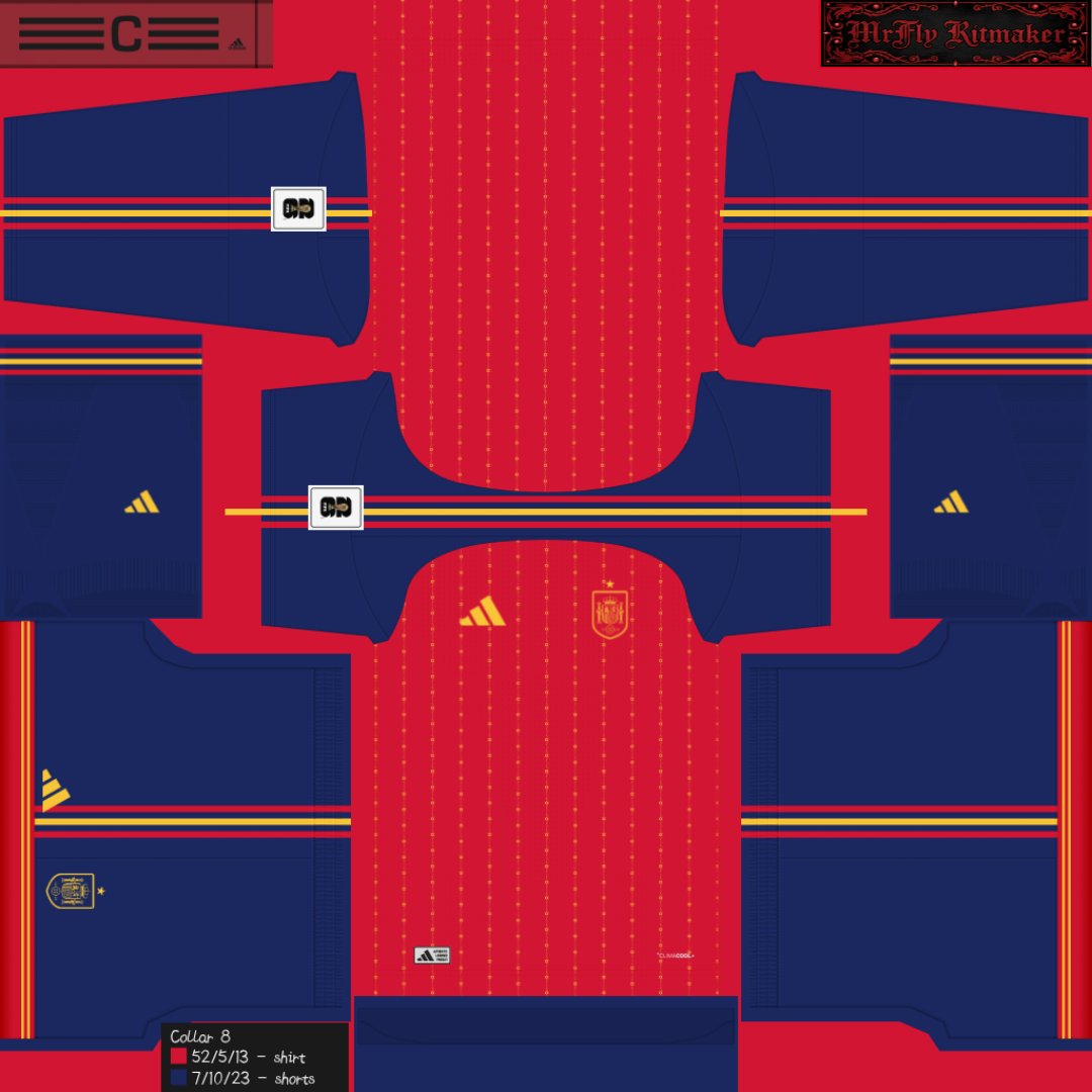 mr_jair's tweet photo. Spain Home World Cup 26 
https://t.co/QHWXXkzmw5
@SEFutbol @adidasfootball @Lamineeyamal__ @FIFAWorldCup @PESMasterSite #adidas #pes2021 #ps4share #kitmaker #WorldCup2026 https://t.co/Utcsy4BICX