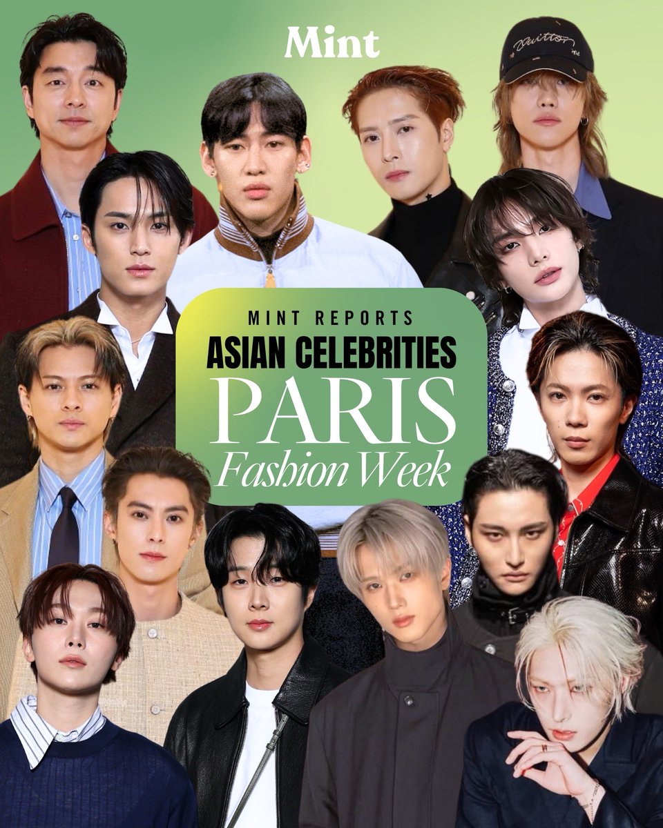 mintmag_th's tweet image. ปังทุกลุค! Mint รวมภาพฟร้อนท์โรว์ลุคของเหล่าคนดังเอเชีย ที่บินมาร่วมชมแฟชั่นโชว์ใน Paris Fashion Week Menswear Fall Winter 2026-2027 ที่จัดในช่วง 20-25 ม.ค. 2026 มาให้ชม ในซีซั่นนี้นับว่าเป็นอีกหนึ่งซีซั่นที่มีดาราตบเท้าไปร่วมชมโชว์มากมาย จะมีใครกันบ้าง และจะมาในลุคใด ไปดูกัน 💚…