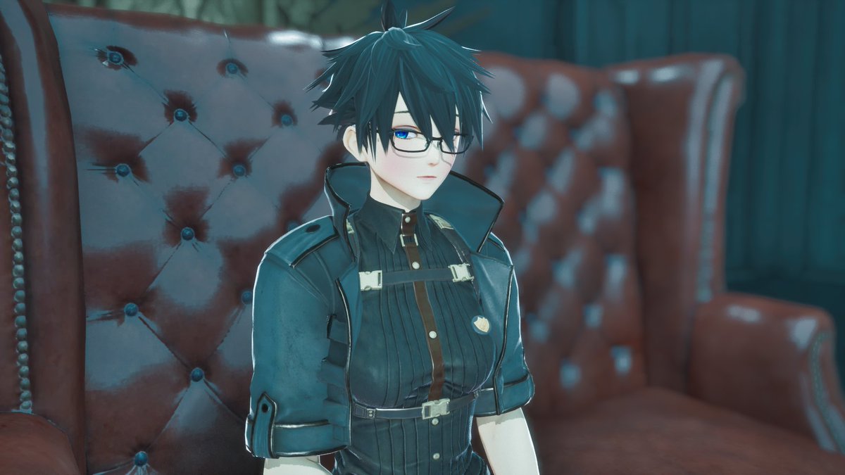 Kaiphas's tweet photo. I like to believe this is what my OC Shizuka ends up looking like after a few years of working with the Akiba Clean-Up Crew.

#codevein2 https://t.co/o3DSLkv1mk
