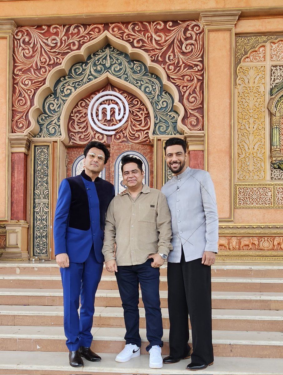 ChefVikasSeth's tweet photo. Grateful moments 🤗❤️ 
Forever inspired by @TheVikasKhanna humility &amp; wisdom, @ranveerbrar soulful storytelling, &amp; @ChefKunalKapur effortless elegance! A privilege to witness three masters shaping Indian cuisine. Best wishes to the #MasterChefIndia family &amp; Jodi contestants 2026 https://t.co/XW4RP2GcLB