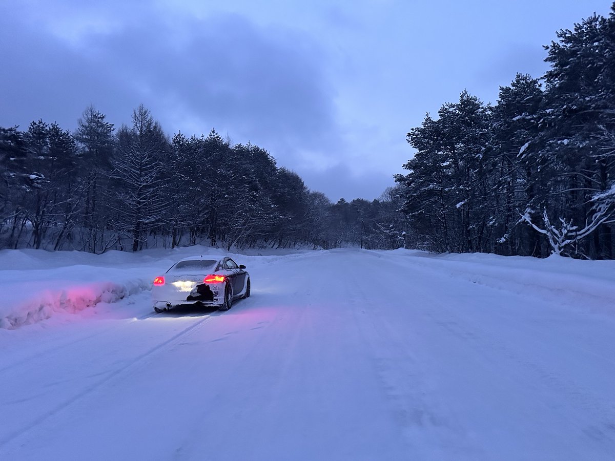 朝4時半は−8℃だった。。🥶