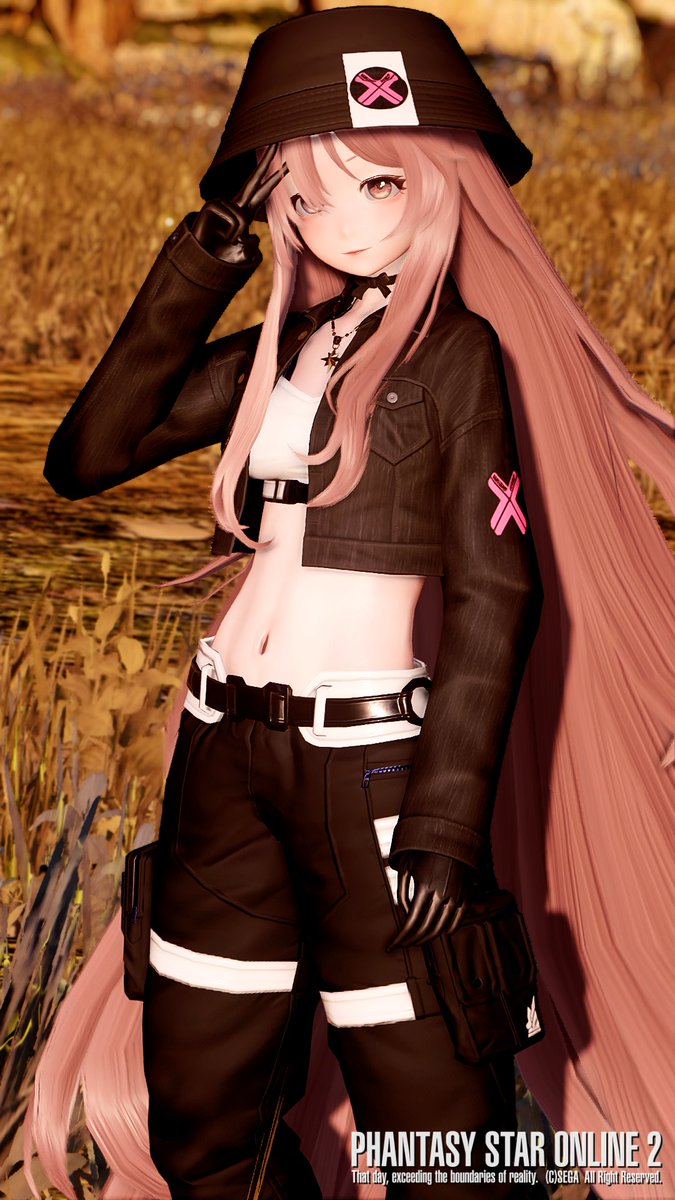 #PSO2NGS_SS
"クロップドデニムジャケットT2/2[Ou]+ヴォニチッテT2/B2[Ba]"
おはよう御座います☀