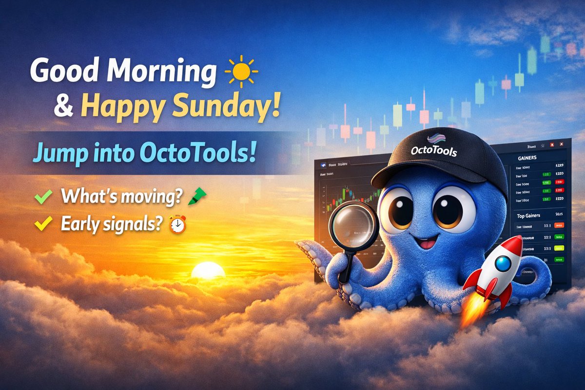 Good morning and happy Sunday ☀️

It’s the perfect time to jump into OctoTools 👀
Check what’s moving,
see who’s calling early.
🚀Hop in — the good stuff is already inside.
Have a great Sunday 💙 octotools.io