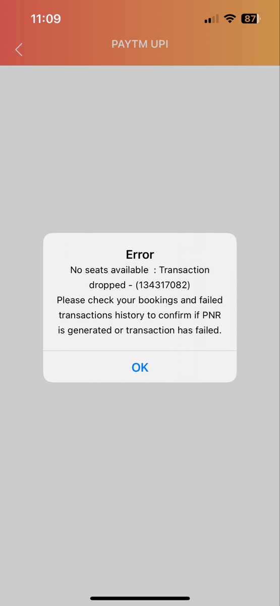 Jayesh_125's tweet photo. Tatkal booking on IRCTC:
Common people ❌ Connection issue
Agents ✅ Tickets confirmed
Same situation every time, just a new error message. Who is this system really for? @AshwiniVaishnaw @IRCTCofficial 

#IRCTC #TatkalScam https://t.co/TbCrHl1KgC