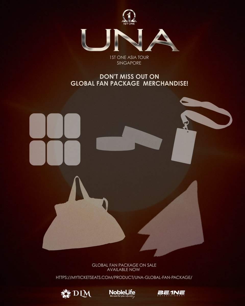 🇸🇬 𝐔𝐍𝐀: 𝟏𝐒𝐓.𝐎𝐍𝐄 𝐀𝐒𝐈𝐀 𝐓𝐎𝐔𝐑 𝐒𝐢𝐧𝐠𝐚𝐩𝐨𝐫𝐞 

🎫 𝐆𝐞𝐧𝐞𝐫𝐚𝐥 𝐓𝐢𝐜𝐤𝐞𝐭 𝐒𝐚𝐥𝐞𝐬
🎟️ myticketseats.com/events/una/
VIP $128 • Platinum $98 • Gold $78

🌏 𝐆𝐥𝐨𝐛𝐚𝐥 𝐅𝐚𝐧 𝐏𝐚𝐜𝐤𝐚𝐠𝐞
🎟️ myticketseats.com/product/una-gl…
GFP VIP $790 (𝘧𝘰𝘳 𝘵𝘸𝘰 𝘱𝘦𝘳𝘴𝘰𝘯𝘴)