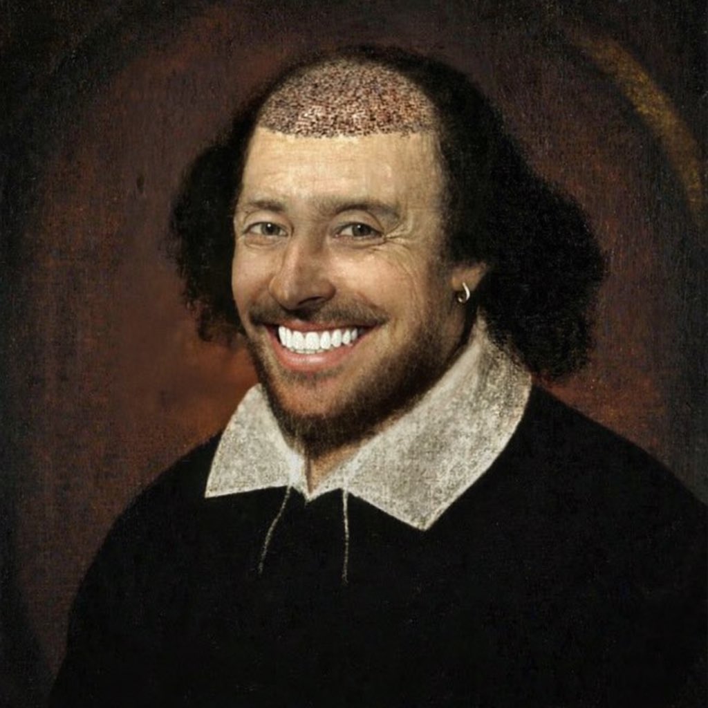 "Bald to be Or not to be." İstanbul nostalgia... William Shakespeare