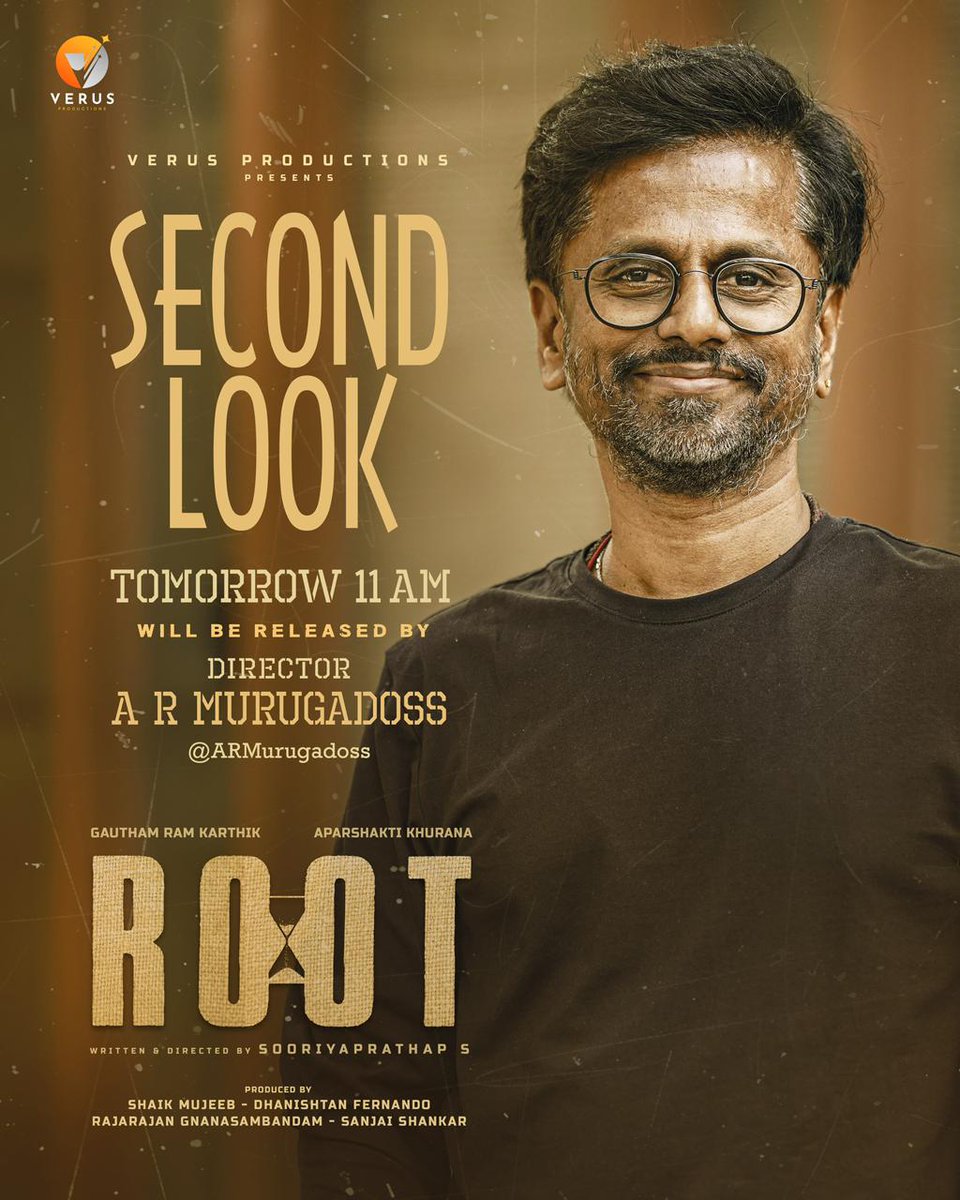 iammoviebuff007's tweet image. Gautham Karthik's #ROOT - Second Look will be released by #ARMurugadoss tomorrow at 11AM..🤝
