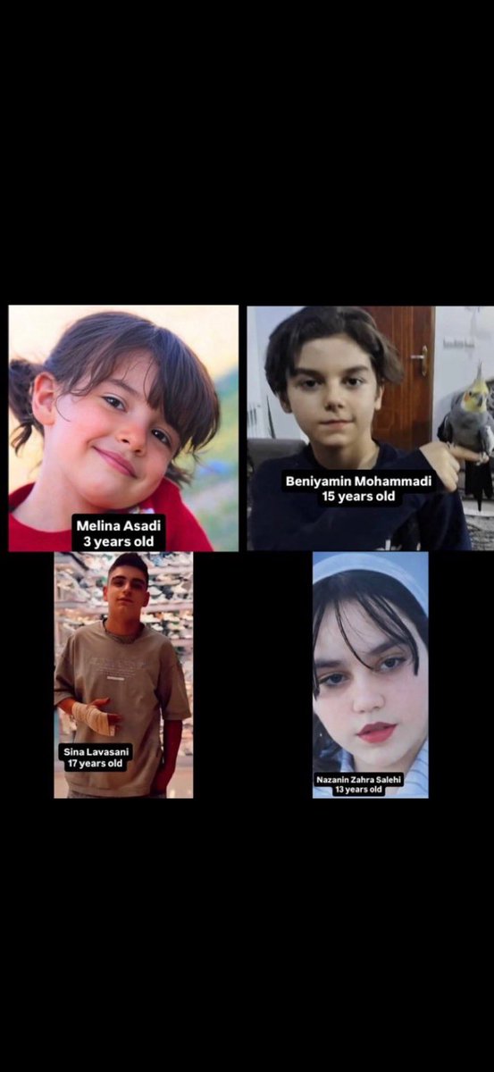 AghayariAlireza's tweet photo. Child Murderer Islamic Terrorist Republic Regime
The Islamic Republic is hunting children.
This regime does not “control protests” it executes minors in streets, parks, and homes.
This is a crime against kids in real time.
@POTUS 
@UN
@EUCouncil 
#IranMassacre 
#TrumpActForIran https://t.co/GmVz0ALT3p