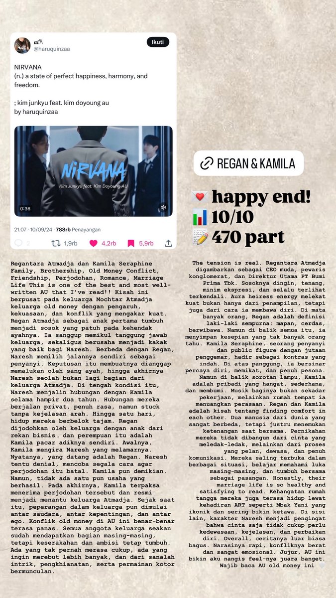 NIRVANA
(n.) a state of perfect happiness, harmony, and freedom. 
; kim junkyu feat. kim doyoung au

happy end! 10/10
470 part💖