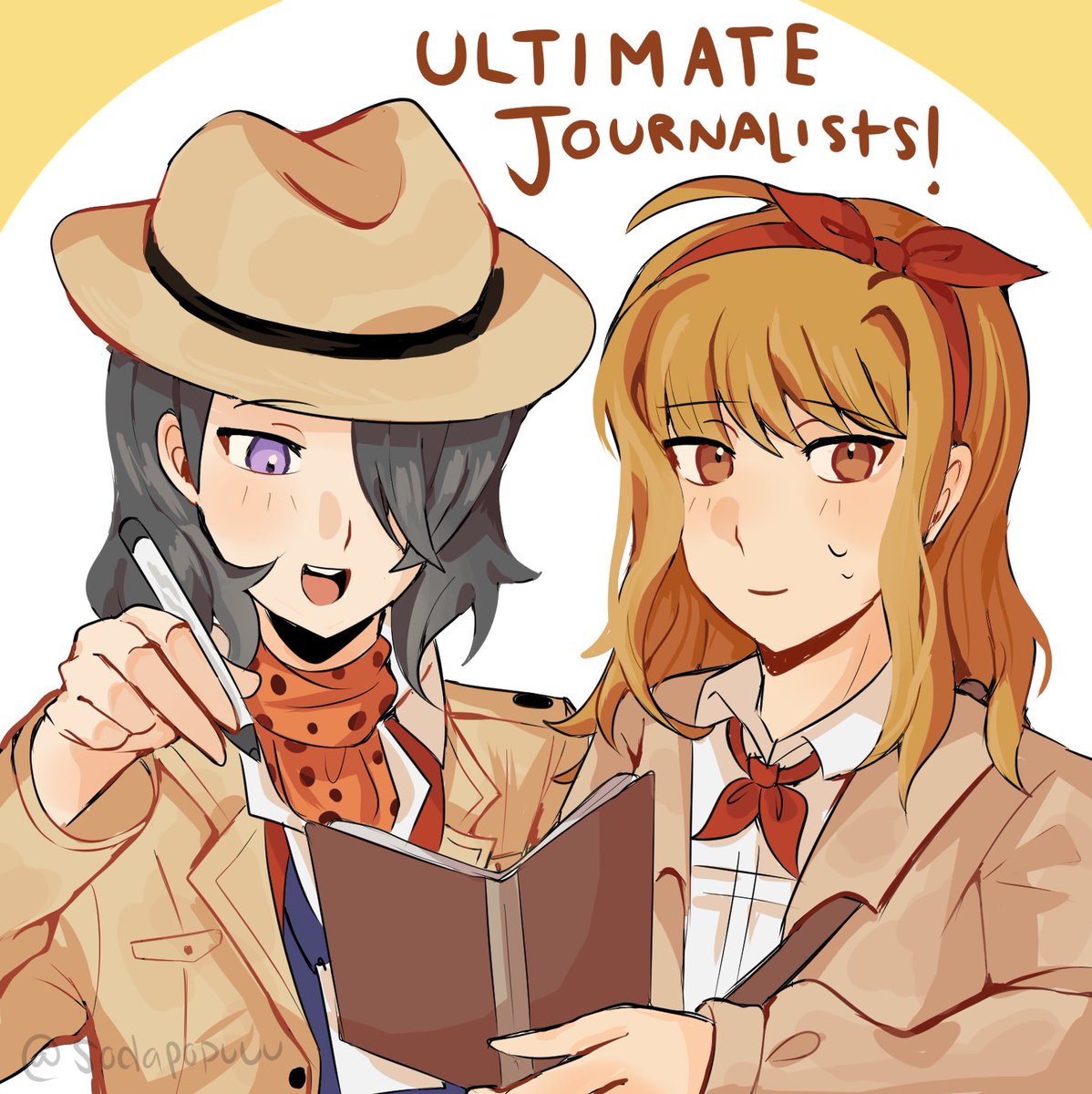 sodapopuuu's tweet image. Ultimate Journalists! 
#sdra2 #DanganronpaSE