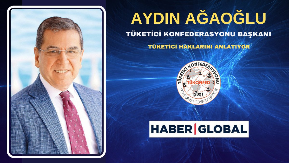 Başkanımız <a href="/aydinagaoglu/">Aydın Ağaoğlu (DM KAPALI)</a> bu sabah saat 10 sularında <a href="/HaberGlobal/">Haber Global</a> tv’de <a href="/sumeyyeyilanci/">Sümeyye Yılancı Keşan</a> tarafından sunulan  ‘Kahvaltı Haberleri’ ;  programında Ramazan fırsatçılarını ve tüketicilerin haklarını anlatacak. <a href="/TuketiciBasvuru/">Tüketici Başvuru Merkezi</a>