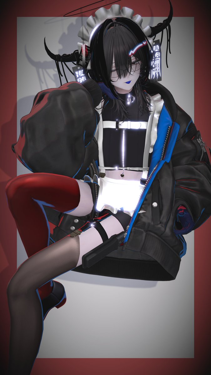 chikuni チクニ　フォトスタンド　江戸黒 BLVKCollection #Alue3D