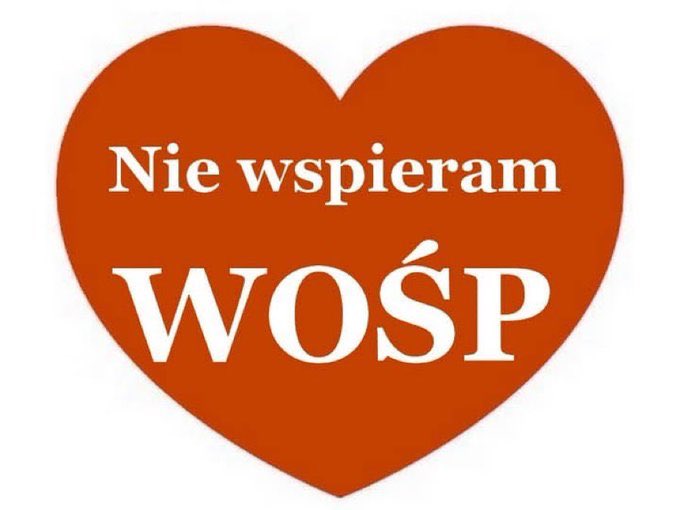 Zamiast wrzucić dziś na WOŚP, dałem więcej na tacę w kościele. 

Nie wspieram WOŚP ❌‼️

Zgadzasz się ze mną? Daj ❤️ i podaj dalej ↪️