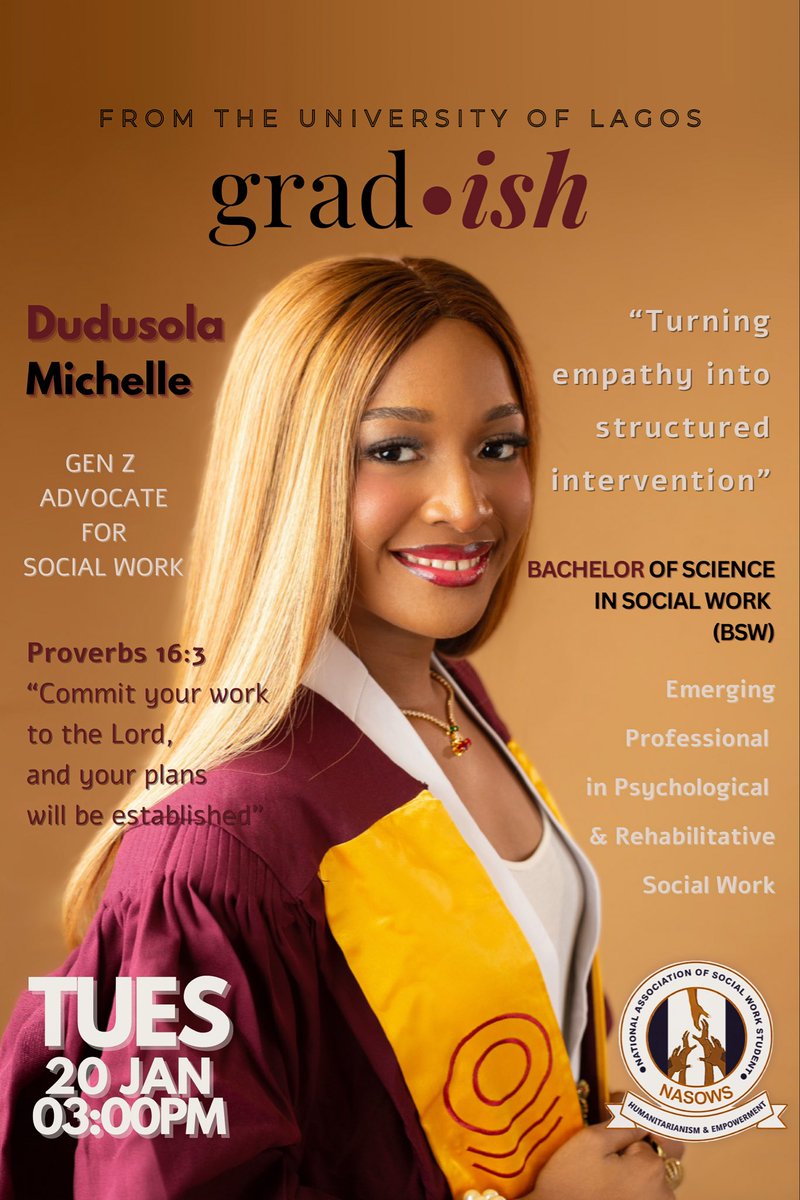 ellewiththefro's tweet photo. Hey, I’m Mich — a BSc degree holder in Social Work. 

Grateful for this achievement. God truly saw me through my time at the University of Lagos. https://t.co/emGTmJ13Qq
