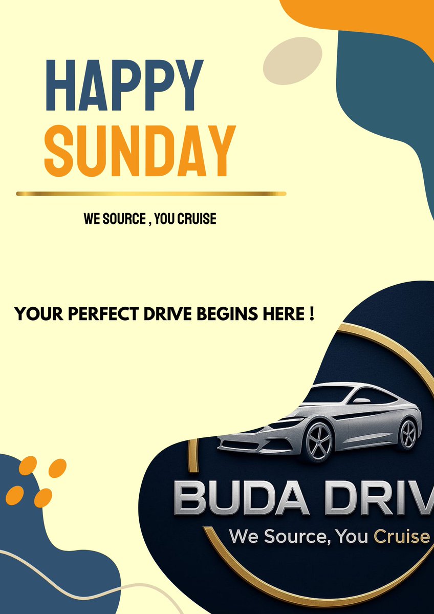 BudaDrive's tweet image. Drive prestige. Drive distinction.
Happy Sunday from Buda Drive ✨🚘  

#therightawujale Jesus is the Son of God Alex Honnold Obi Cubana Big 13 today is Sunday Pastor Chris #InternationalDayOfEducation Sophia Benin Blessed Sunday Happy Sunday Fam Liberia Abuja